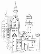 Neuschwanstein Castle Ausmalbilder Germany Castelo Kolorowanki Ausmalbild Dessiner Colorare Kostenlos Supercoloring Zamek Imagem Ausdrucken Castelli Tuto Riscos Zeichnen Landmarks Facili sketch template