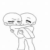 Ppg Hugging Template sketch template