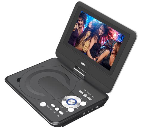 9″ Tft Lcd Swivel Screen Portable Dvd Player With Usb Sd Mmc Inputs