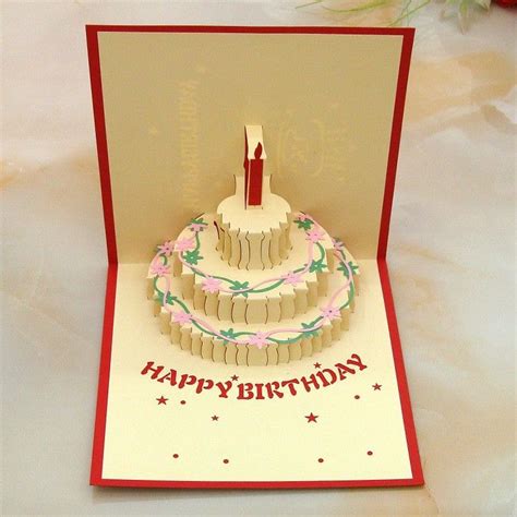 greeting cards birthday cake  color greeting card creative