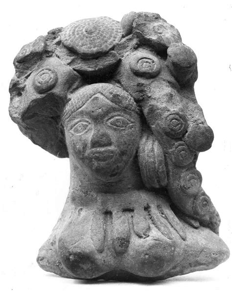 bust of a female deity yakshi india mauryan period the