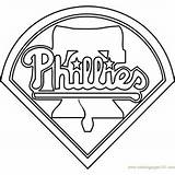 Coloring Phillies Philadelphia Logo Pages Mlb Dodgers Coloringpages101 Color Sports sketch template