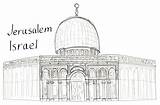 Coloring Jerusalem Kidspressmagazine Pages Dome Rock sketch template