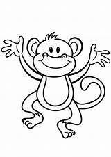 Monkeys Singe Enfant Maimute Colorat Dessins Planse Singes Maimuta Desene sketch template