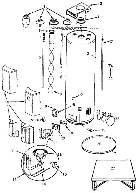 diagram wiring water heater swde parts diagram mydiagramonline