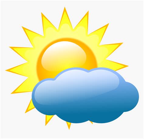 partly cloudy summer sun  cloud clip art weather weather symbol