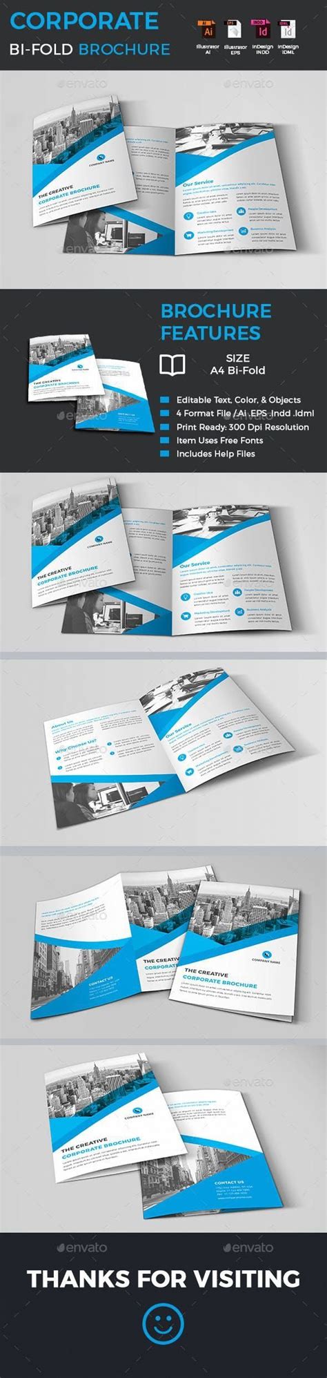corporate bi fold brochure design brochuretemplates template