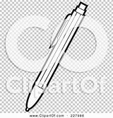 Ballpoint Coloring Pen Outline Illustration Rf Royalty Clipart Perera Lal sketch template