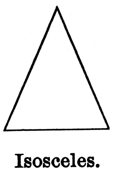 isosceles triangle clipart