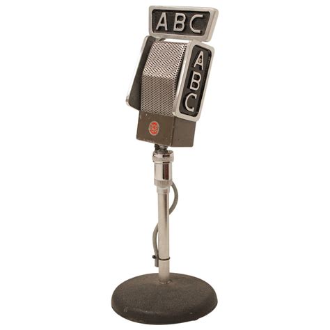 original  abc radio microphone  stdibs
