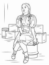 Dorothy Coloring Pages Oz Wizard Gale Printable Print Color Cartoon Categories Getcolorings sketch template