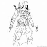 Creed Assassin Ezio Xcolorings Habit Critter sketch template