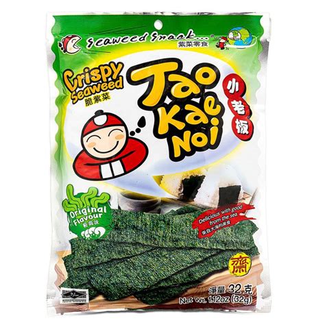 tao kae noi crispy seaweed  original flavour seaweed snack