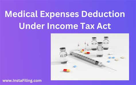medical expenses deduction  income tax act  update