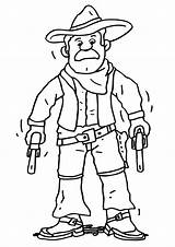 Coloring Cowboy Pages Printable Colouring Cowboys Library Clipart sketch template