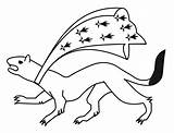 Ermine Coloring Pages Color Designlooter Animal sketch template