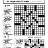 Crossword Puzzles Crosswords Daily Nea Commuter Crosswordpuzzles sketch template