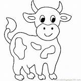 Baby Cow Coloring Pages Printable Getcolorings Cute Print sketch template