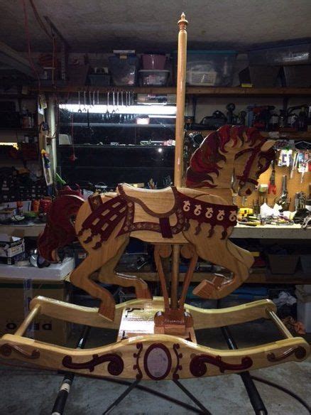 finished rocking carousel horse rocking horses rocking chair wood projects projects