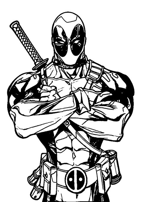 deadpool drawing  getdrawings