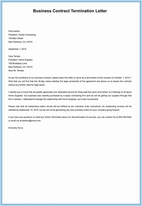 professional termination letter template