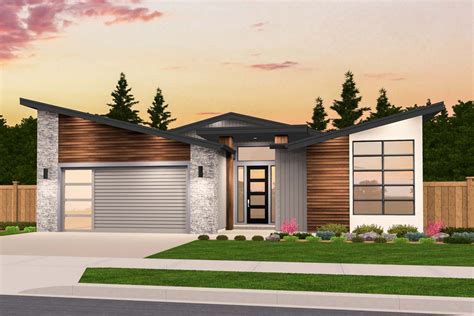 awesome  single story modern house plans