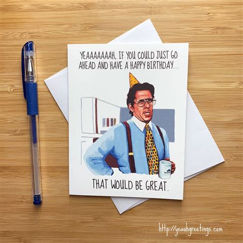 funny    great birthday card  worker etsy