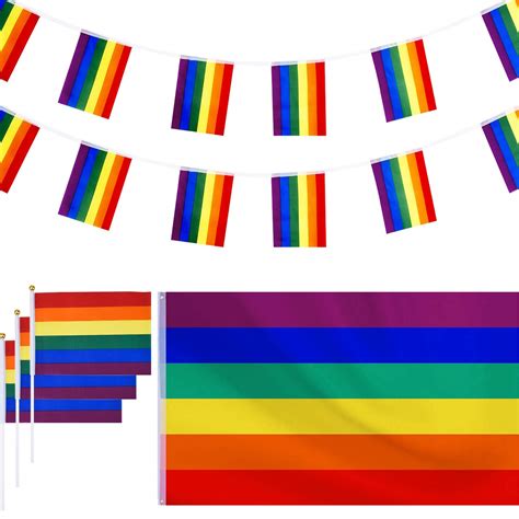 rainbow flags and banners 3x5ft 90x150cm lesbian gay pride lgbt flag s1
