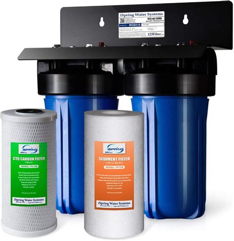 ispring wgbb  stage  house water filtration system     big blue sediment ct