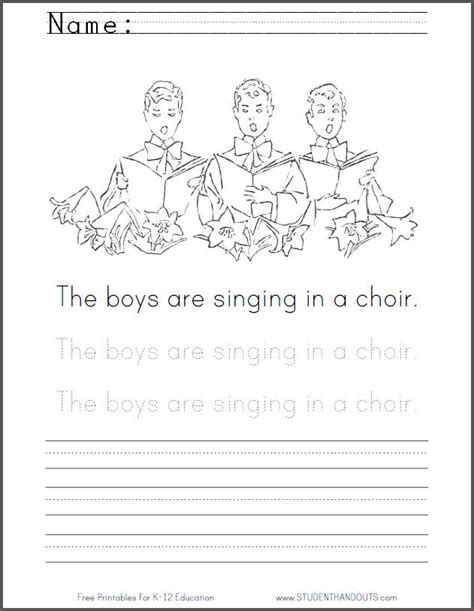 printable boys singing   choir coloring sheet  easter