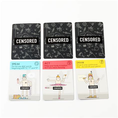 the censored game the party game that censors how you act