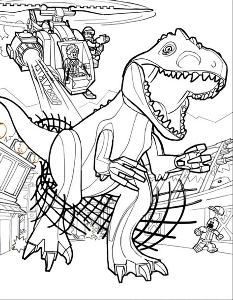 rex lego  rex jurassic world dinosaur coloring pages   arms