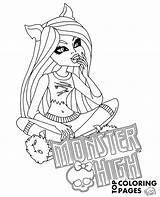 Wolf Monster Coloring High Clawdeen Pages Print Topcoloringpages sketch template