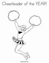 Coloring Cheerleader Pages Cheerleading Year Printable Pom Poms Megaphone Cursive Favorites Login Add Popular Twistynoodle Jumping sketch template