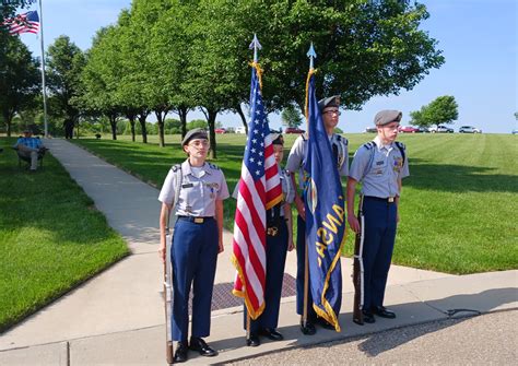 Junction City High School Cadets Present Colors For Memorial Day U S