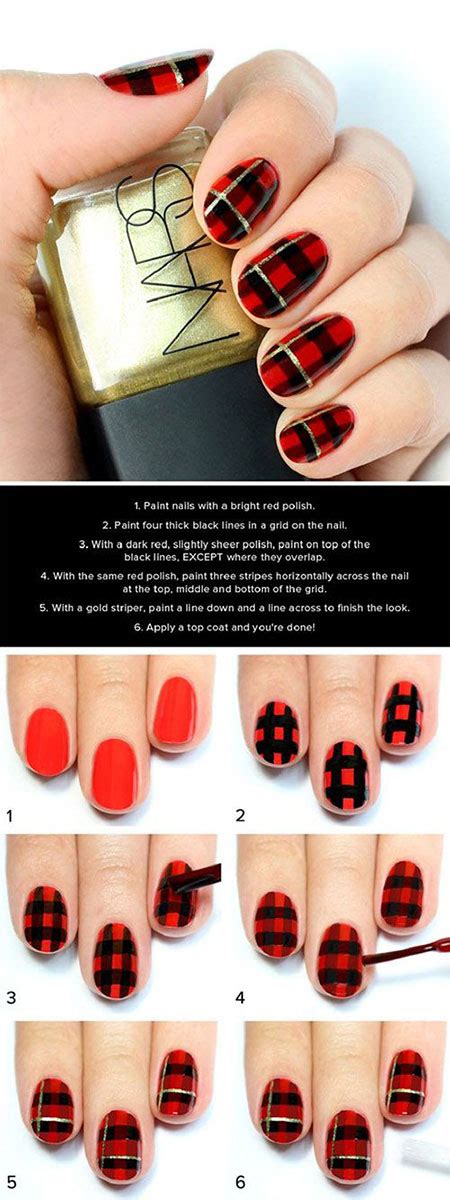 easy step  step christmas nail art tutorials  beginners  fabulous nail art designs