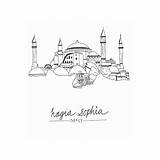 Sophia Hagia Print Buildings Drawing Architecture sketch template
