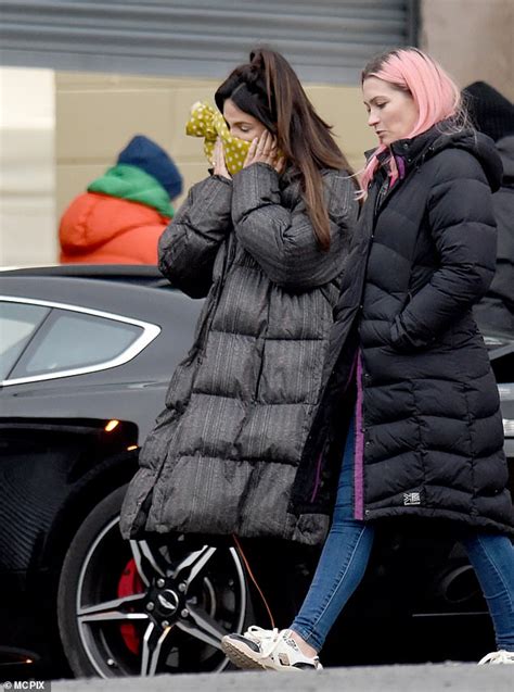Michelle Keegan Wraps Up In Two Coats As She Films Brassic Series Two