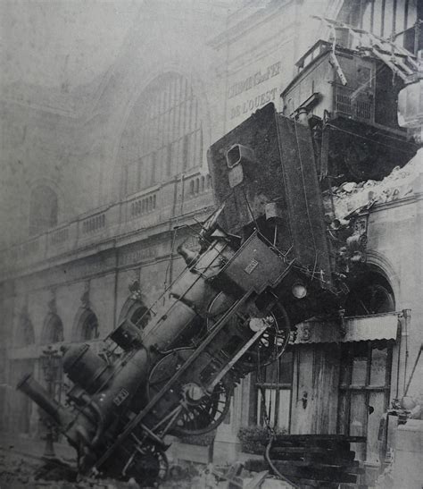 parisian train wreck  vintage pictures  pictures