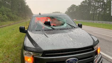 Chunk Of Highway Goes Flying Through Truck S Windshield After Lightning