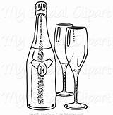 Bottle Wine Coloring Champagne Pages Line Beer Drawing Flute Clipart Getdrawings Getcolorings Printable sketch template