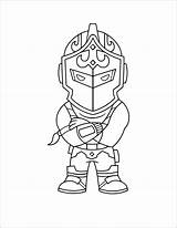 Coloring Chibi Pages Fortnite Knight Coloringbay sketch template