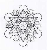 Platonic Metatron Solids Mandala Dagon Templates Symbolism Bunga Kehidupan Geometria Sencillos Puncturedartefact sketch template
