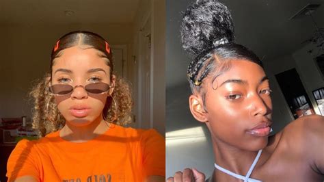 Cute And Trendy Curly Natural Hairstyles Edges Youtube