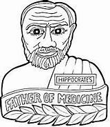 Hippocrates Coloring Father Medicine Pages Greece Printable Socrates Odysseus Colouring Color Supercoloring Version Click Clipart Inventors History sketch template