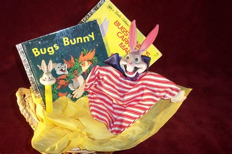 Adult Vintage Easter Basket With 2 Bugs Bunny Little Golden Etsy