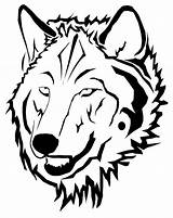 Wolf Head Outline Drawing Coloring Clipart Face Pages Angry Mad Simple Faces Clip Easy Cartoon Howling Printable Drawn Line Getdrawings sketch template