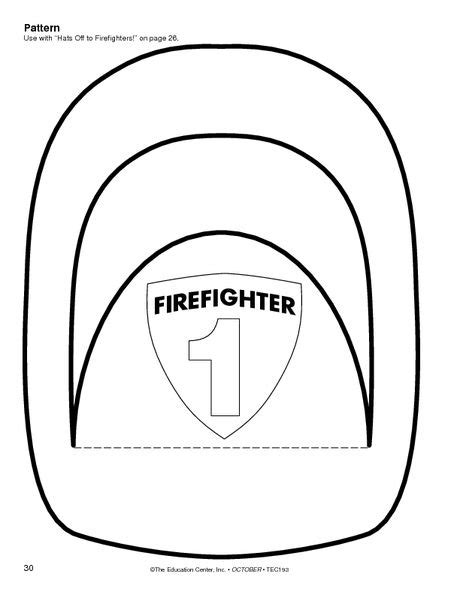 firefighter hat template    clipartmag