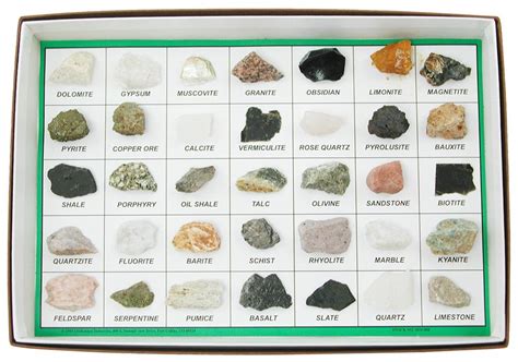 rocks  minerals set grades