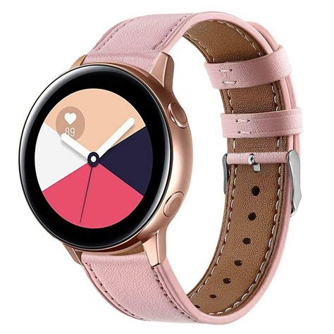 samsung galaxy  active bands mm leather replacement strap band pink